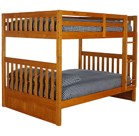 Rustic Twin Bunk Bed