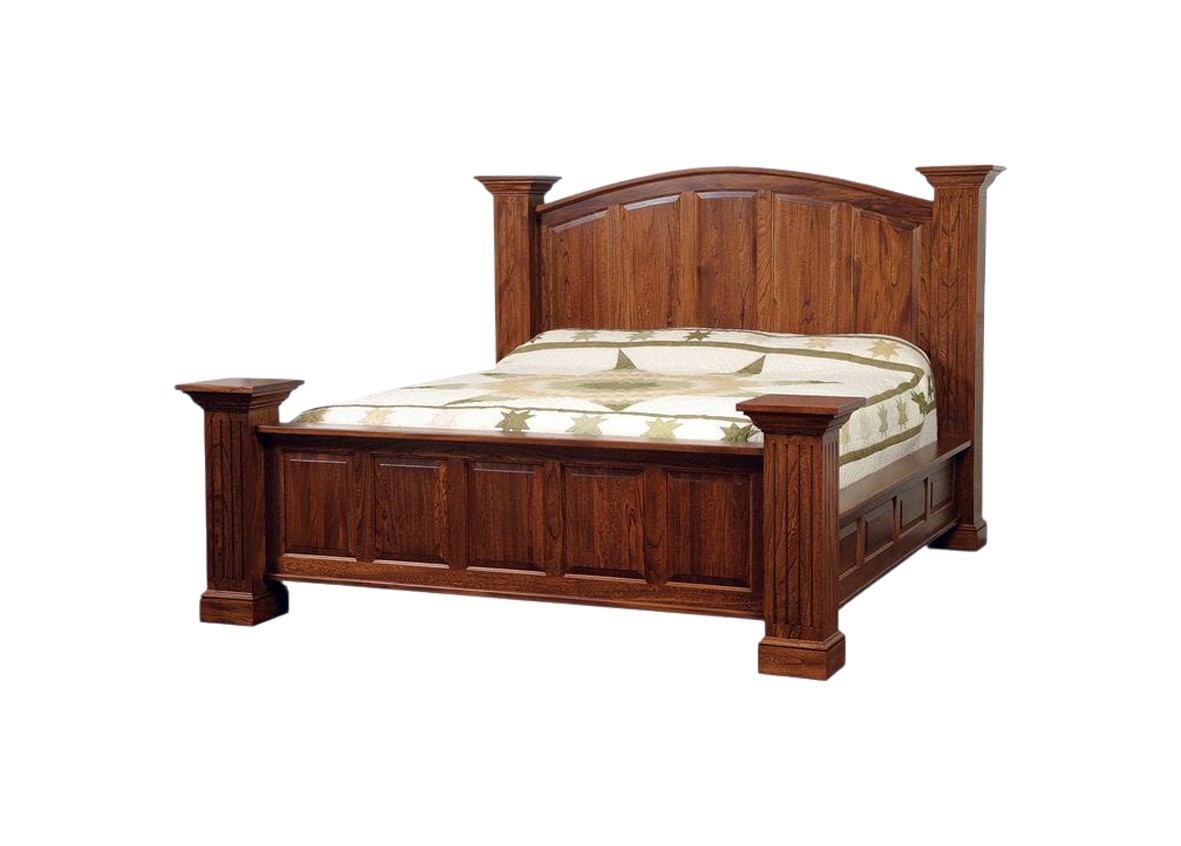 Clear Solid Mahogany Bed |