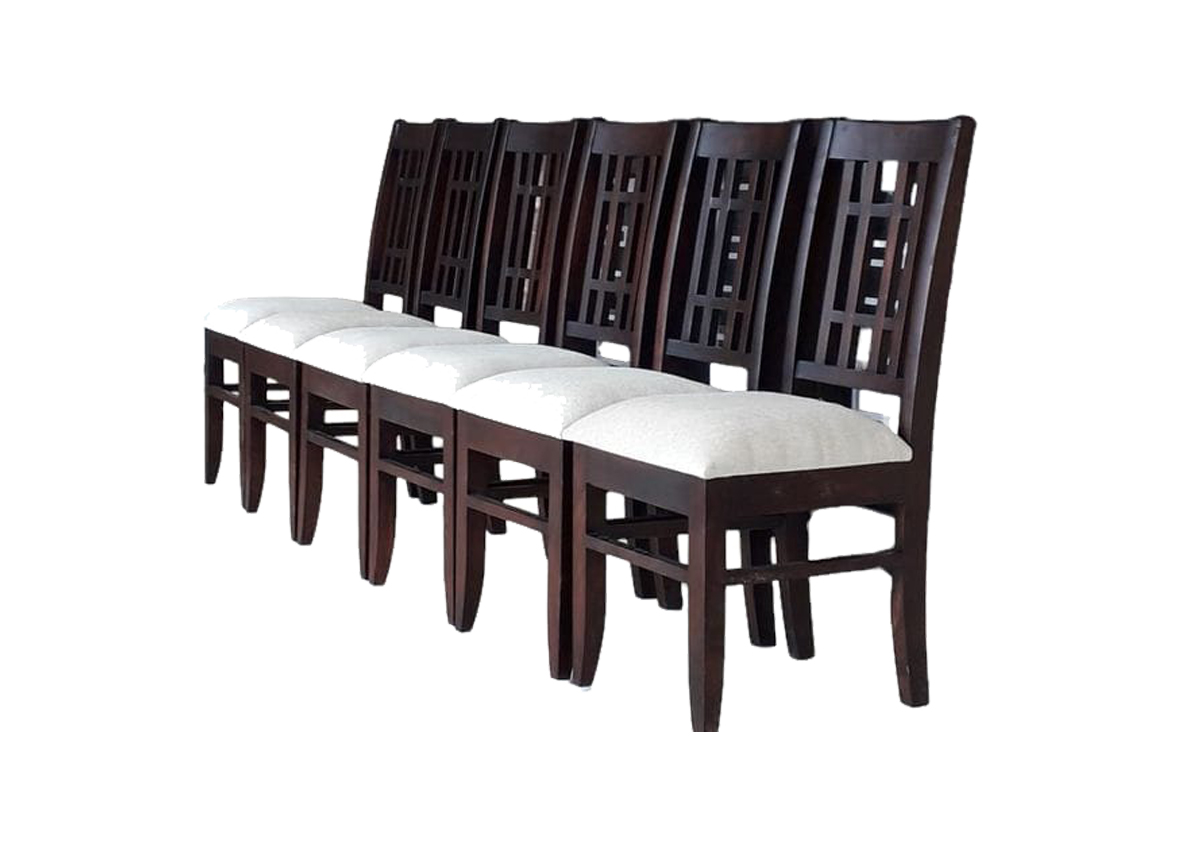 Clear Dark Mahogany Dining Chairs – Timeless Elegance