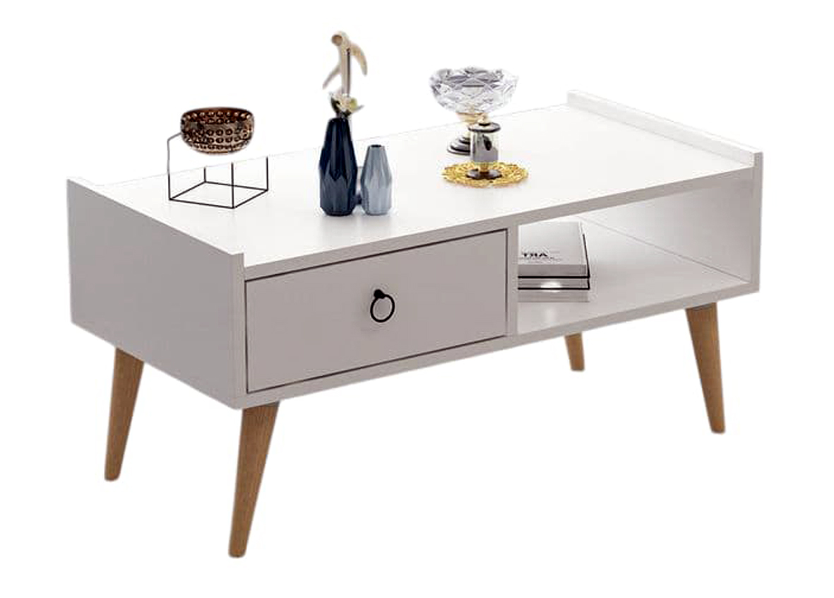 Summit 4-Leg Coffee Table with Hidden Storage