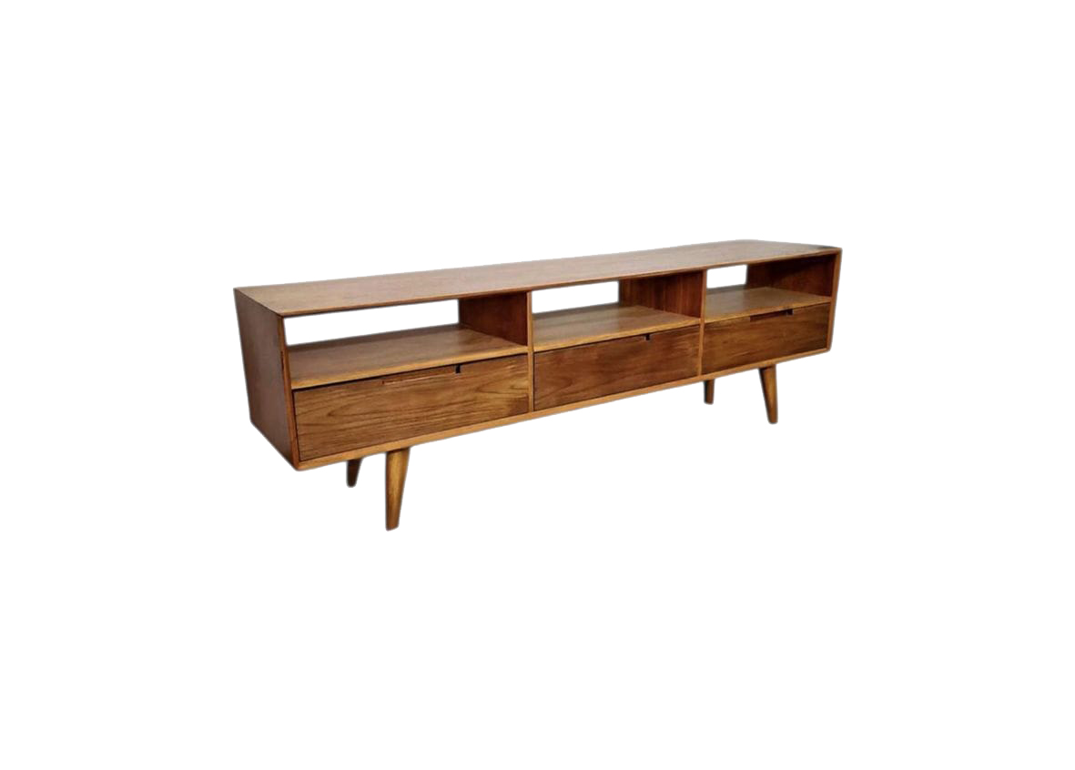 Johnswine Solid Clear TV Stand Console