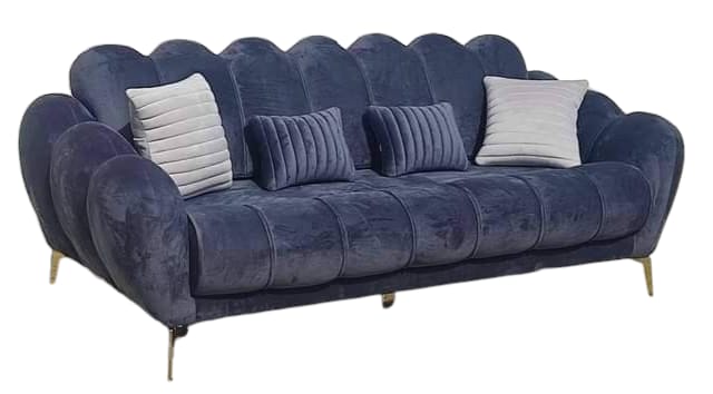Dark Grey Comfort 3-Seater Sofa | Compact Luxury