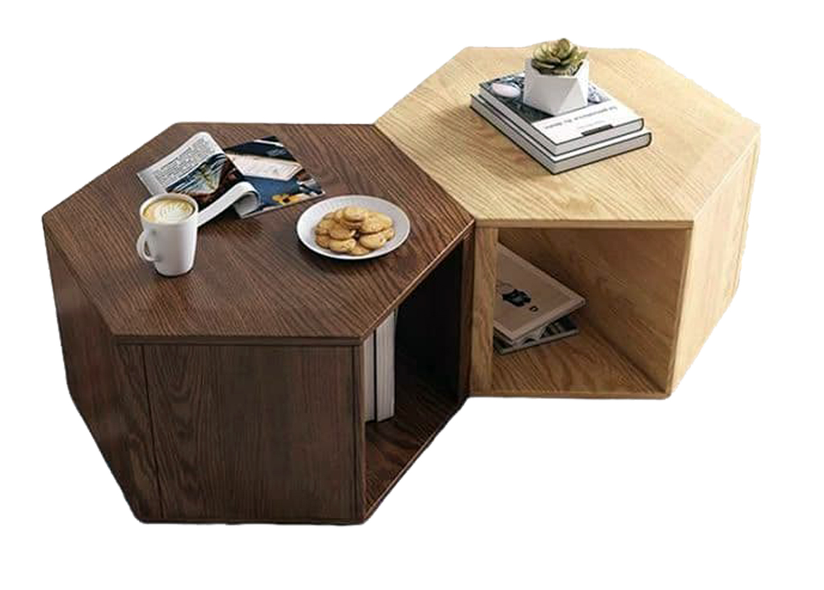 Citlali Coffee Table - Ash & Rosewood