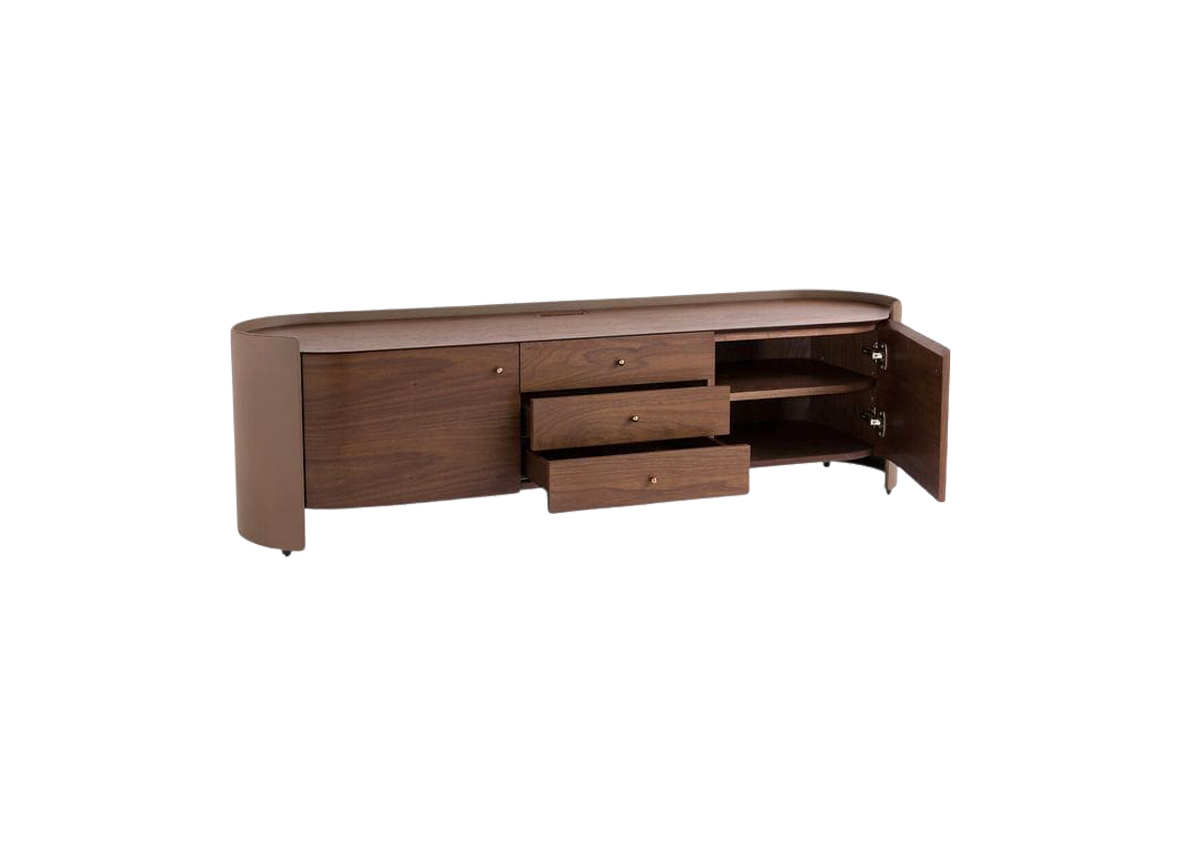 Quard Clear TV Stand Console