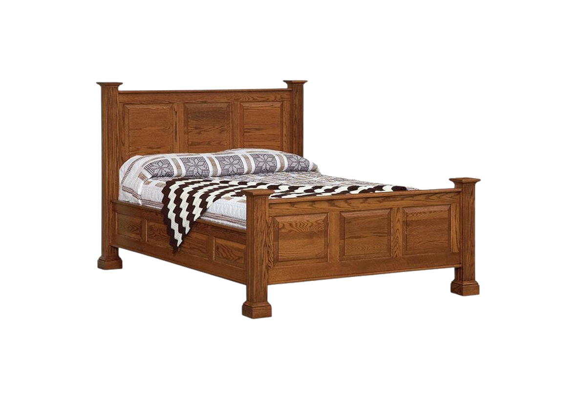 Clear Solid Mahogany Bed