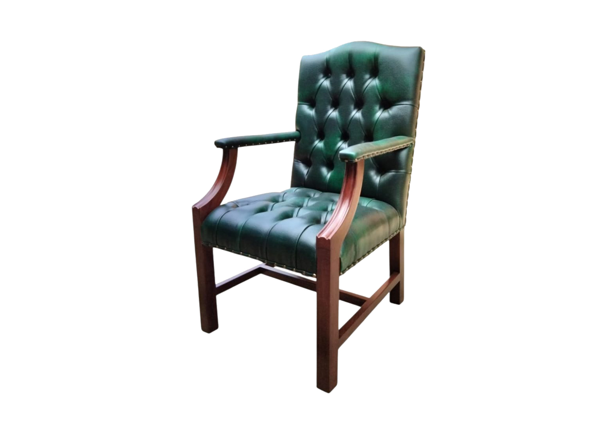 Green Deep Button Dining Chair | Elegant Tufted Comfort