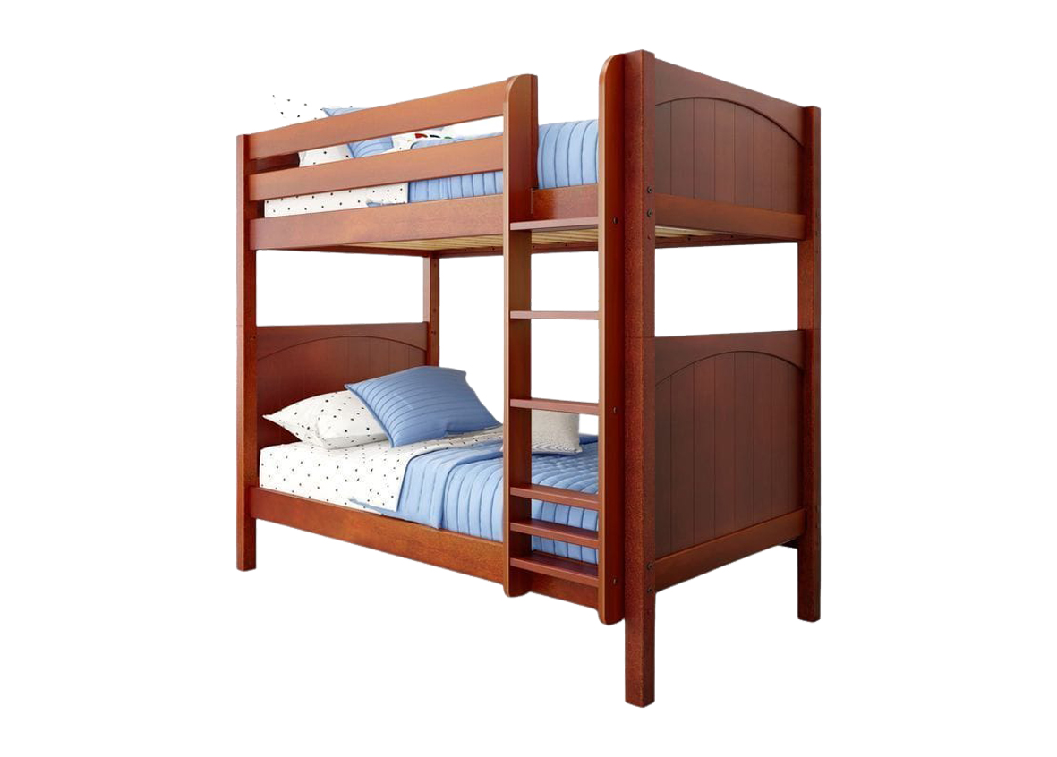 Clear Reddish-Brown Double Decker Bed