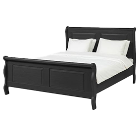 Onyx Sleigh queen-sized Bed