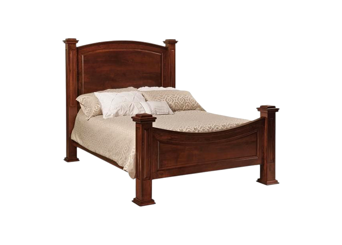 Oalk Clear Mahogany Solid Bed