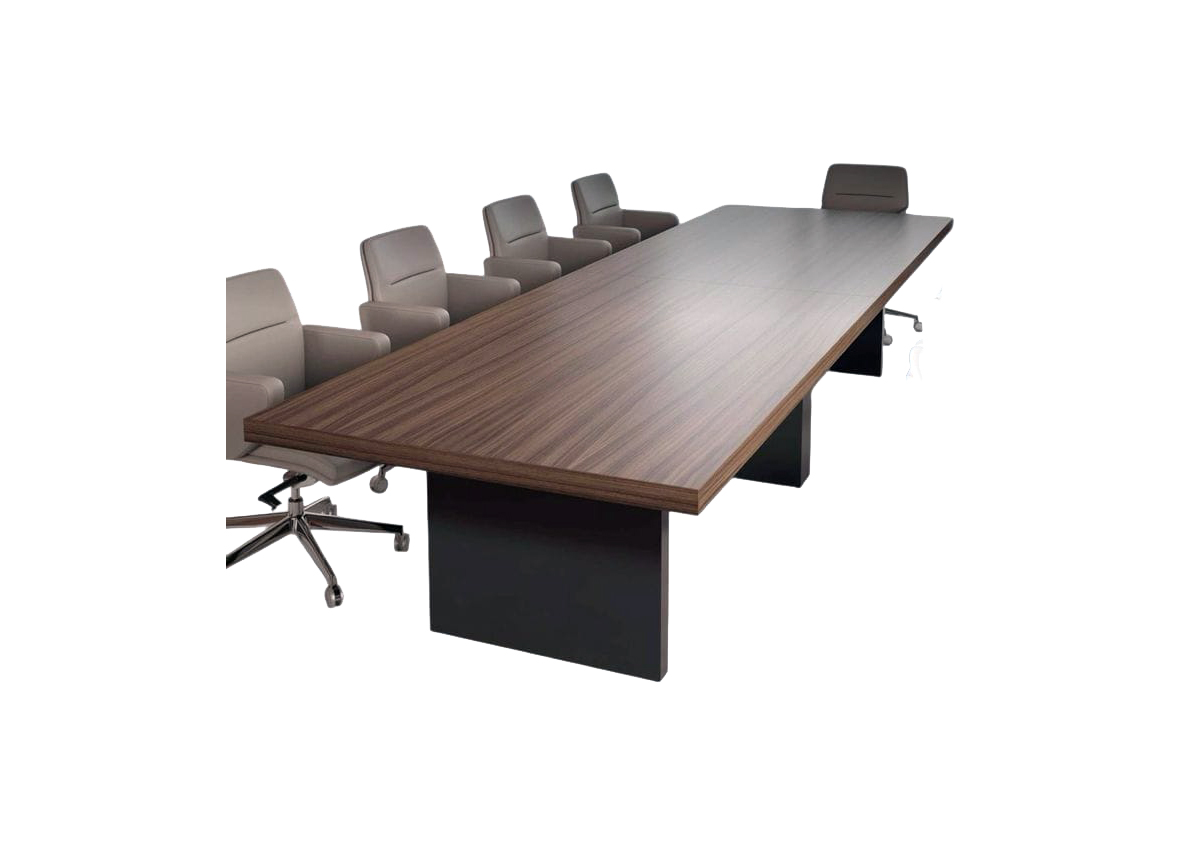 Clear Marine Wide Conference Table with chairs