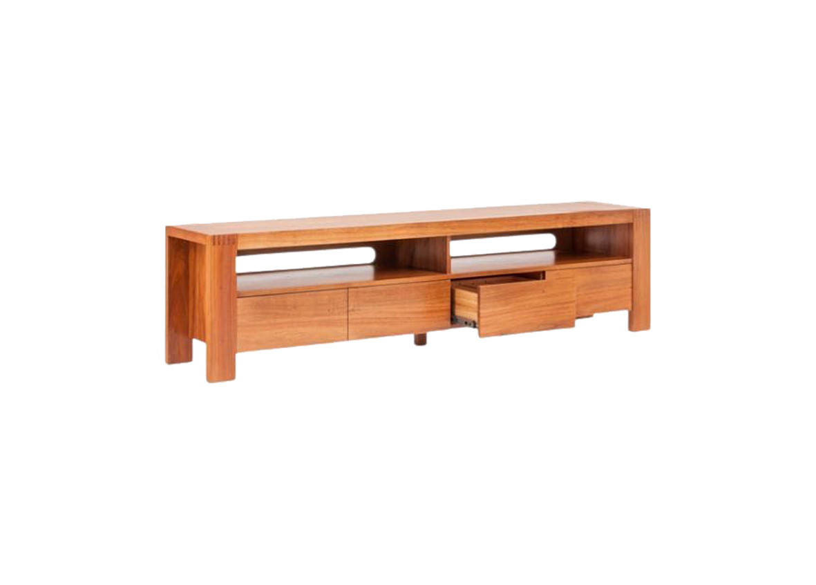 Solid Clear TV Console