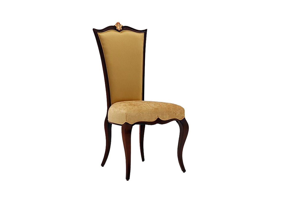 Clear Dark Antique Dining Chair – Elegant Mahogany Finish