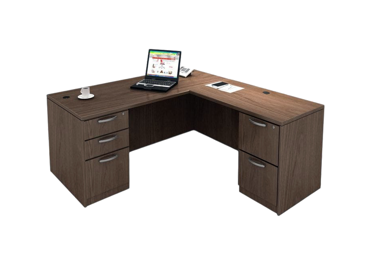 Clear Modern Office Table – Minimalist Executive Desk