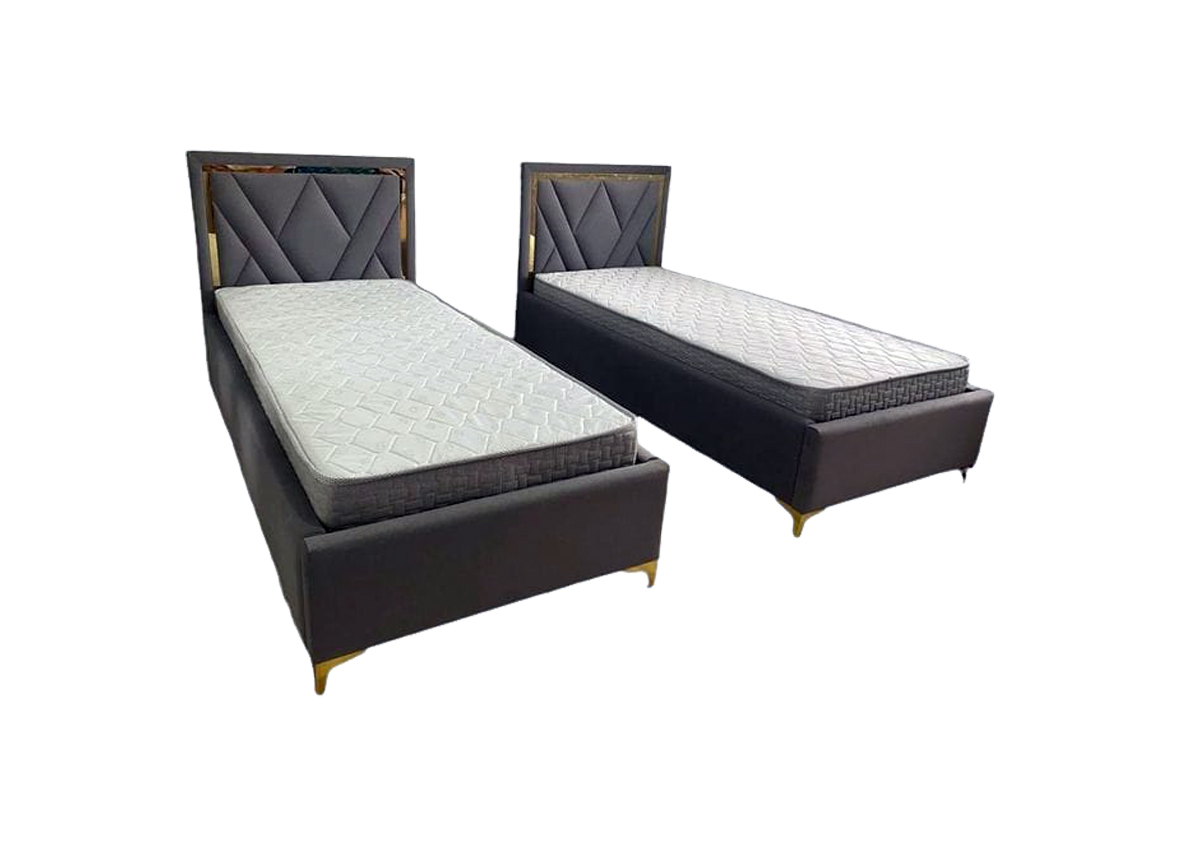 Grey Upholstered Kids Bed – 3.5x6