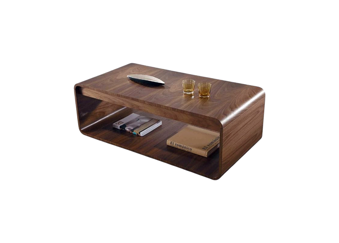 Solid Clear Brown Coffee Table