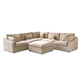 Beige Haven Sectional Sofa Set